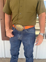 Coolhorse Leather 1 1/2" Slickout Belt- Pre-Made, Handmade in Amarillo, TX
