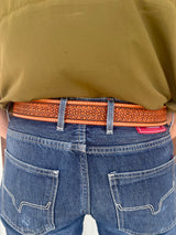 Coolhorse Leather 1 1/2" Crazy Leg Stamped Belt- Pre-Made, Handmade in Amarillo, TX
