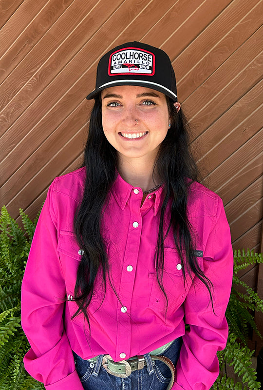 Coolhorse Black Rope Cap with Coolhorse Patch