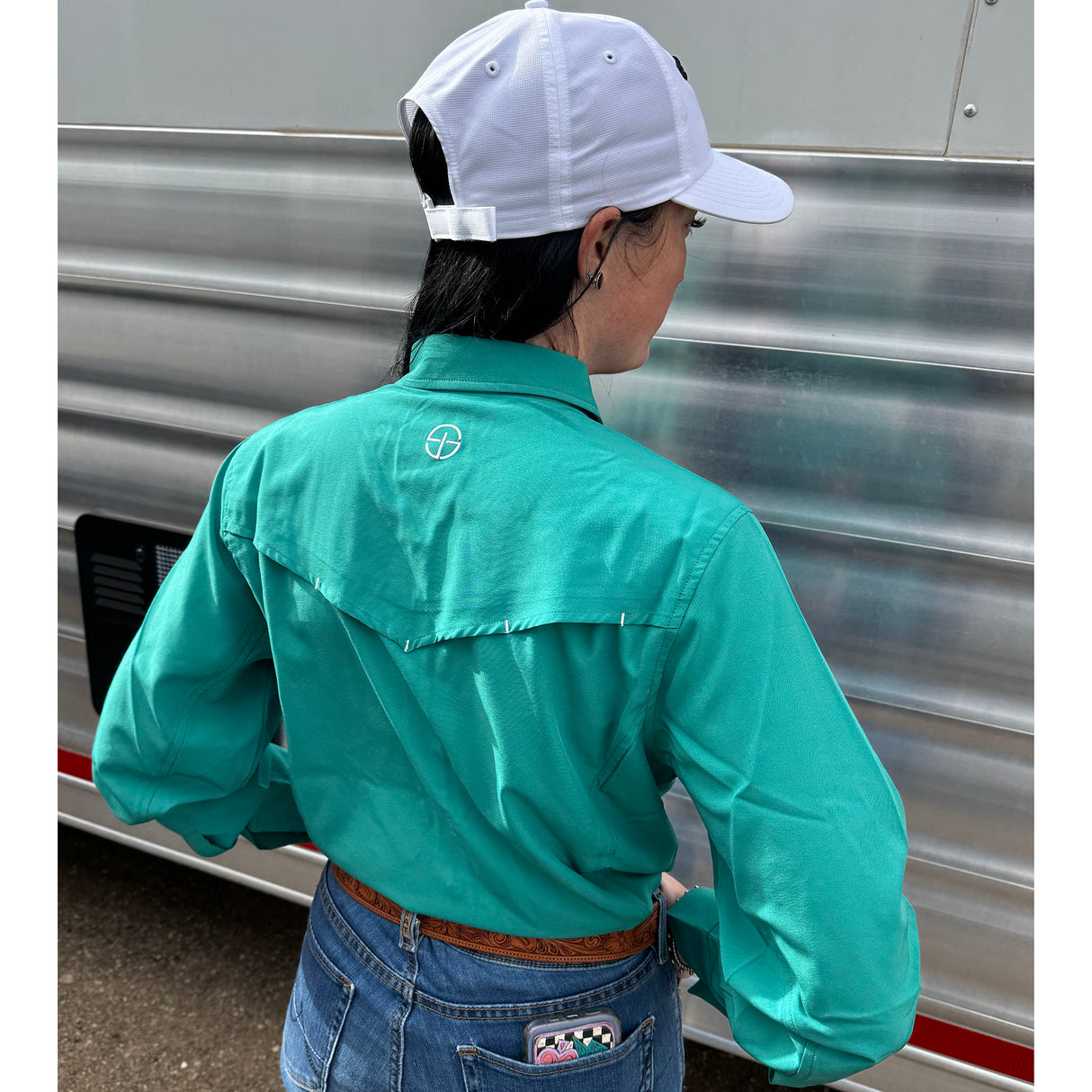 San Jac Women's Long Sleeve Performance Shirt - Teal