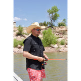 Coolhorse Short Sleeve Black Pearl Snap Button Up Shirt