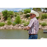 Coolhorse Short Sleeve Gray/Red Striped Pearl Snap Button Up Shirt