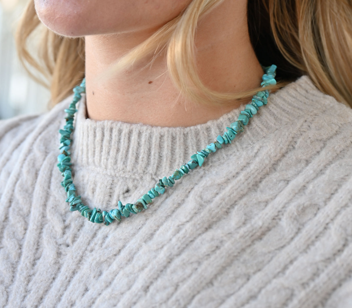 The Katie Necklace Chunky Multi-Color Stones 18"