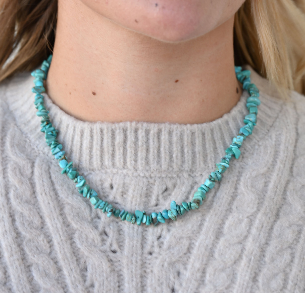 The Katie Necklace Chunky Multi-Color Stones 18"
