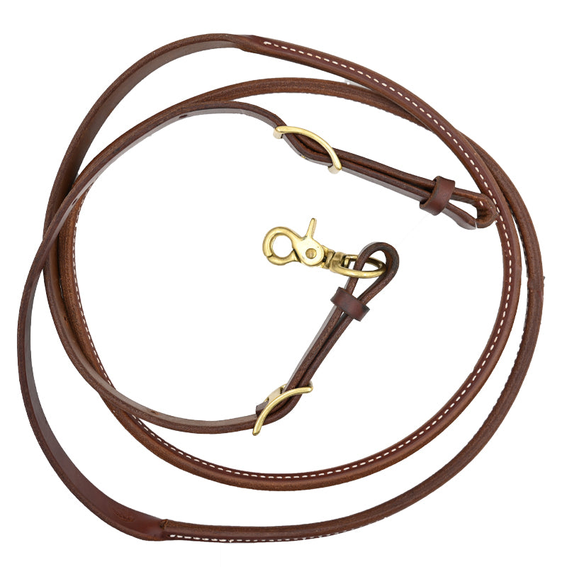 Jerry Beagley Hot Oil Harness Leather Round Roping Rein