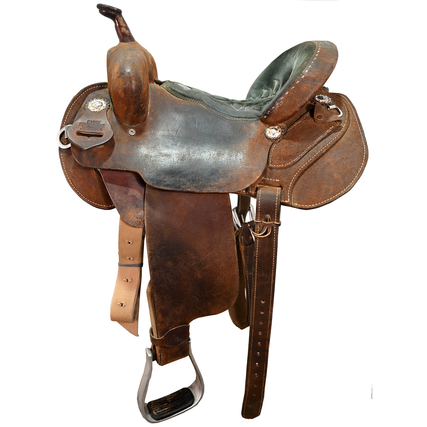 SOLD! Used 14" Double J Lynn McKenzie Nueva Barrel Racing Saddle