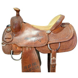 Used 16" HF&C Panhandle Series Trophy Team Roping Saddle