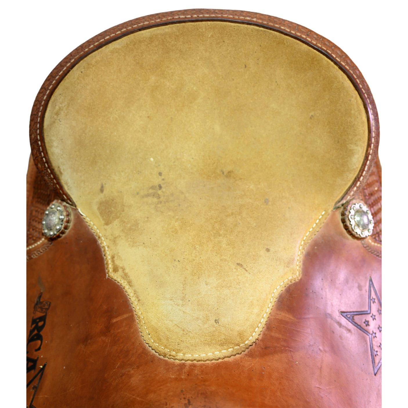 Used 16" HF&C Panhandle Series Trophy Team Roping Saddle