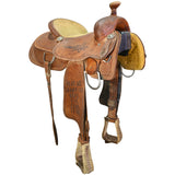 Used 16" HF&C Panhandle Series Trophy Team Roping Saddle