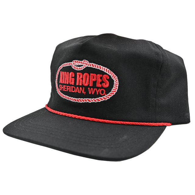 King Ropes Black Golf Cap