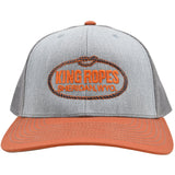 King Ropes Burnt Orange and Grey Mesh Snapback Cap