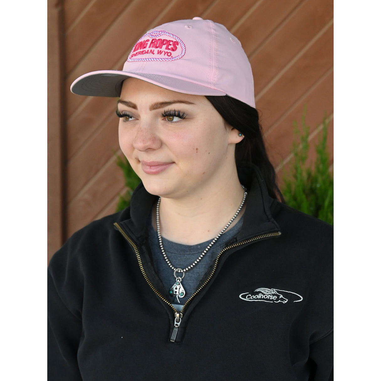 King Ropes Baby Pink Small Fit Performance Ponytail Cap
