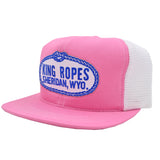 King Ropes Pink and White Mesh Trucker Cap