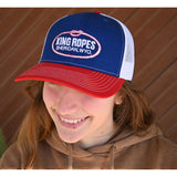 King Ropes Red, White and Blue Mesh Snapback Cap