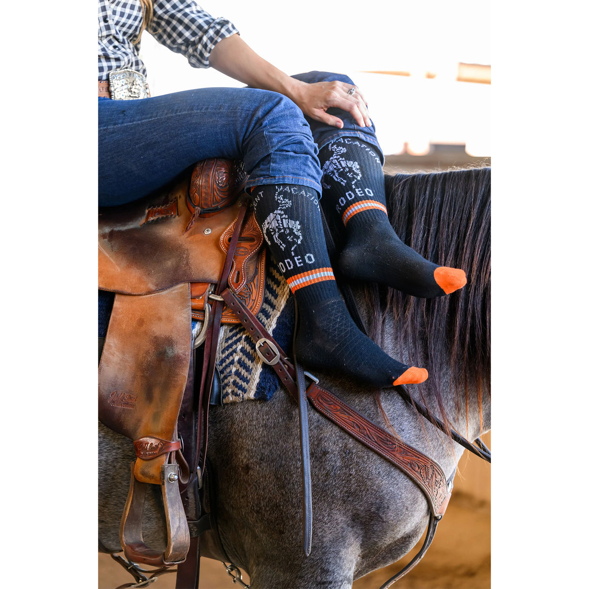 Lucky Chuck/Cactus Alley Correctional Vaca Western Performance Socks