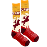 Lucky Chuck Let's Rope Western Performance Socks