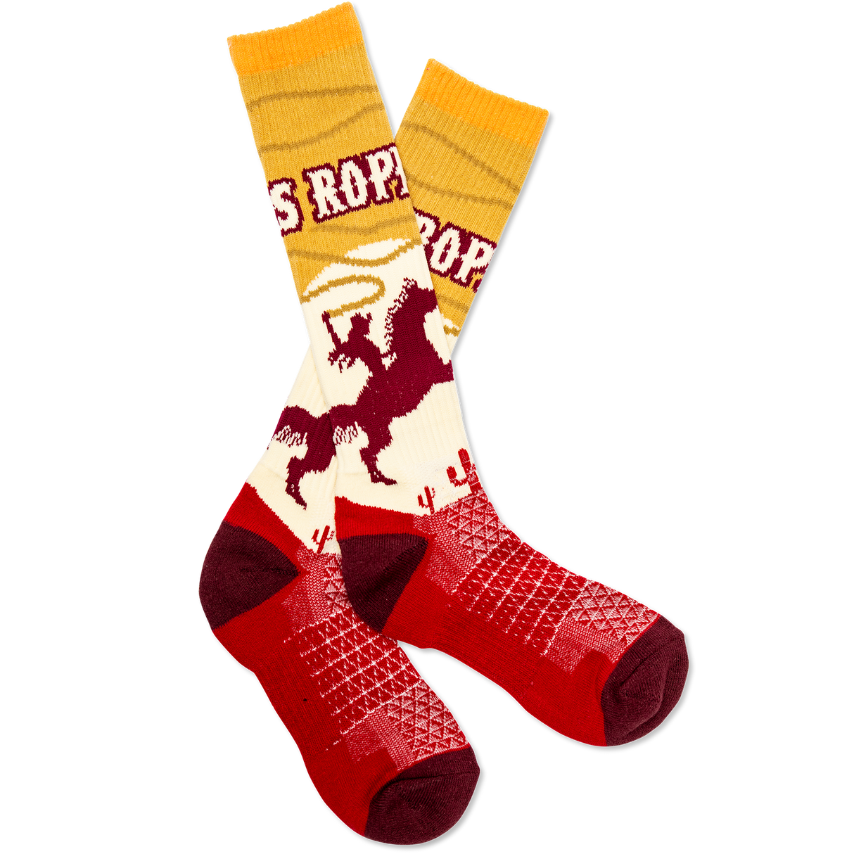 Lucky Chuck Let's Rope Western Performance Socks