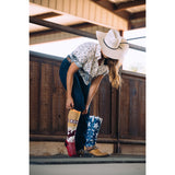Lucky Chuck Let's Rope Western Performance Socks