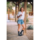 Lucky Chuck Get Western Black Western Performance Socks
