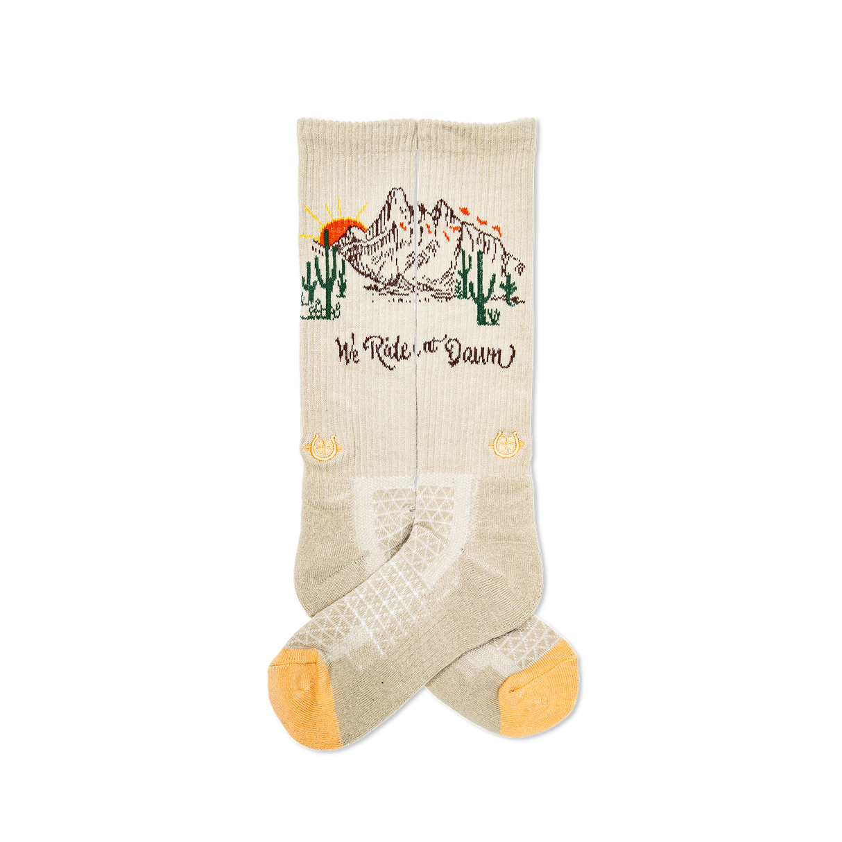 Lucky Chuck We Ride at Dawn Western Performance Socks