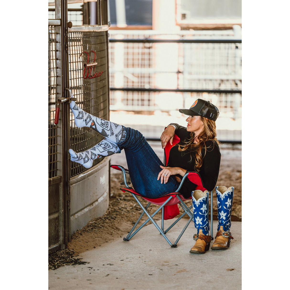 Lucky Chuck/Cactus Alley Broke Ass Ranch Western Performance Socks