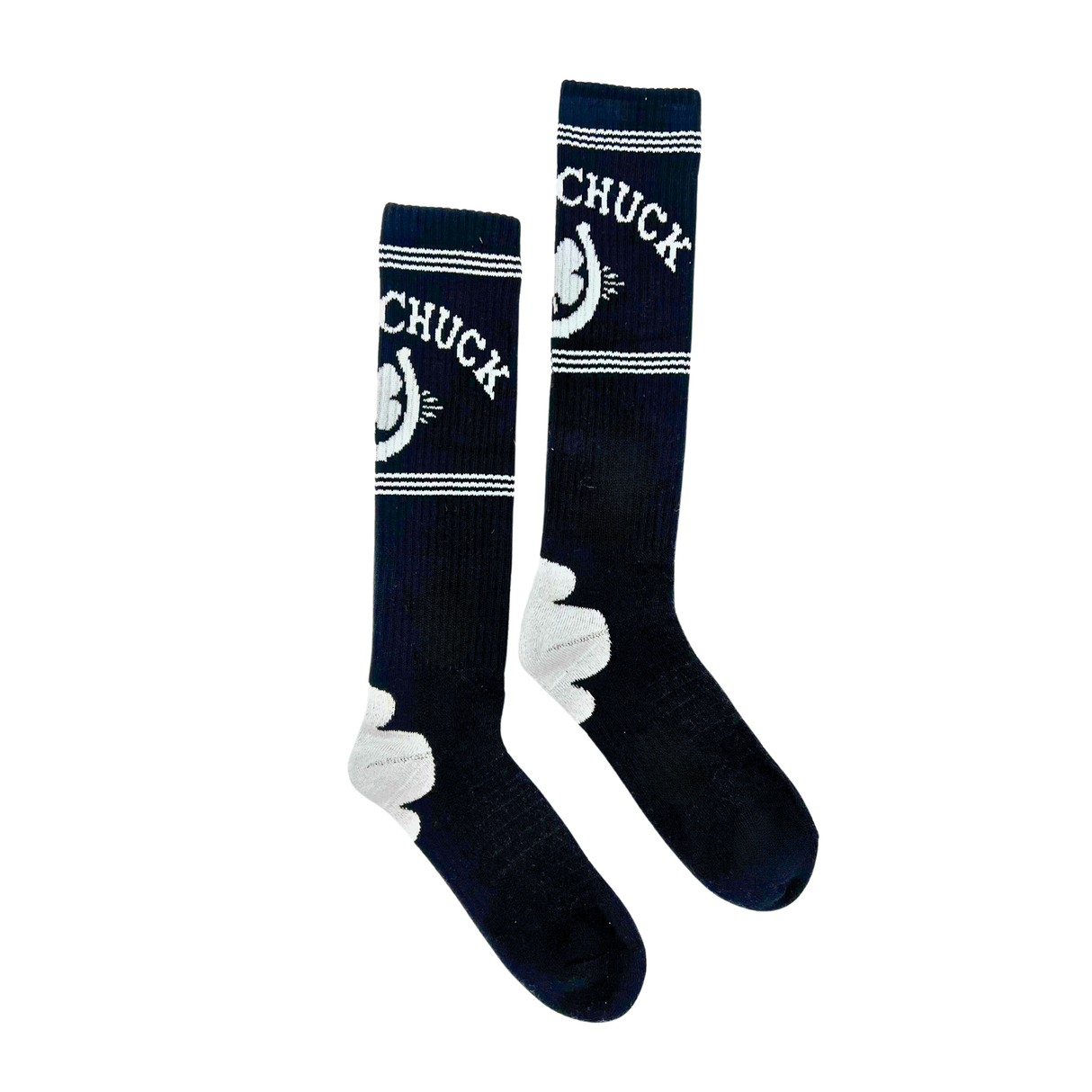 Lucky Chuck Retro Black/White Western Performance Socks