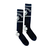 Lucky Chuck Retro Black/White Western Performance Socks
