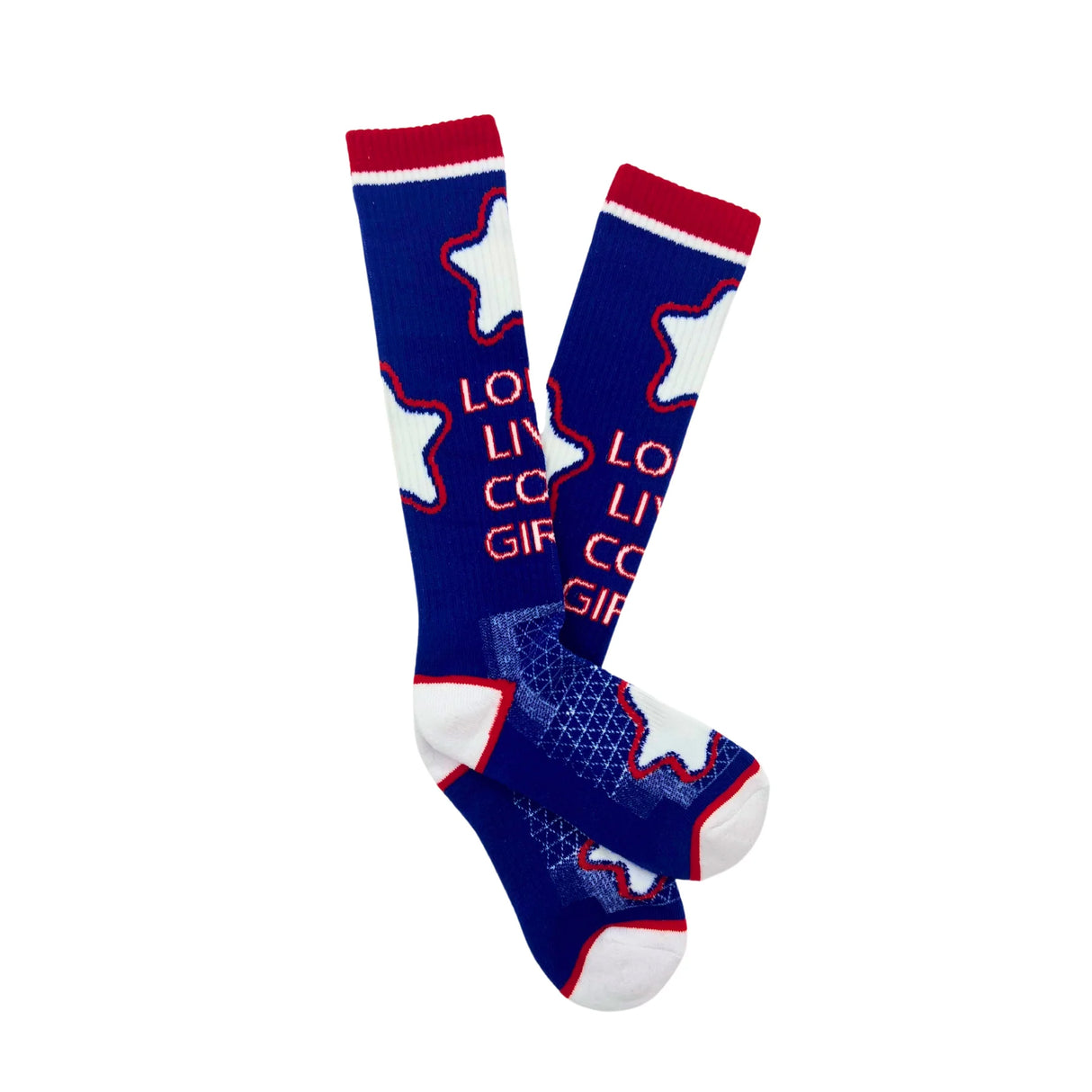 Lucky Chuck Long Live Cowgirls Western Performance Socks