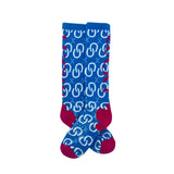 Lucky Chuck High Maintenance Cowgirl Sky Blue Western Performance Socks
