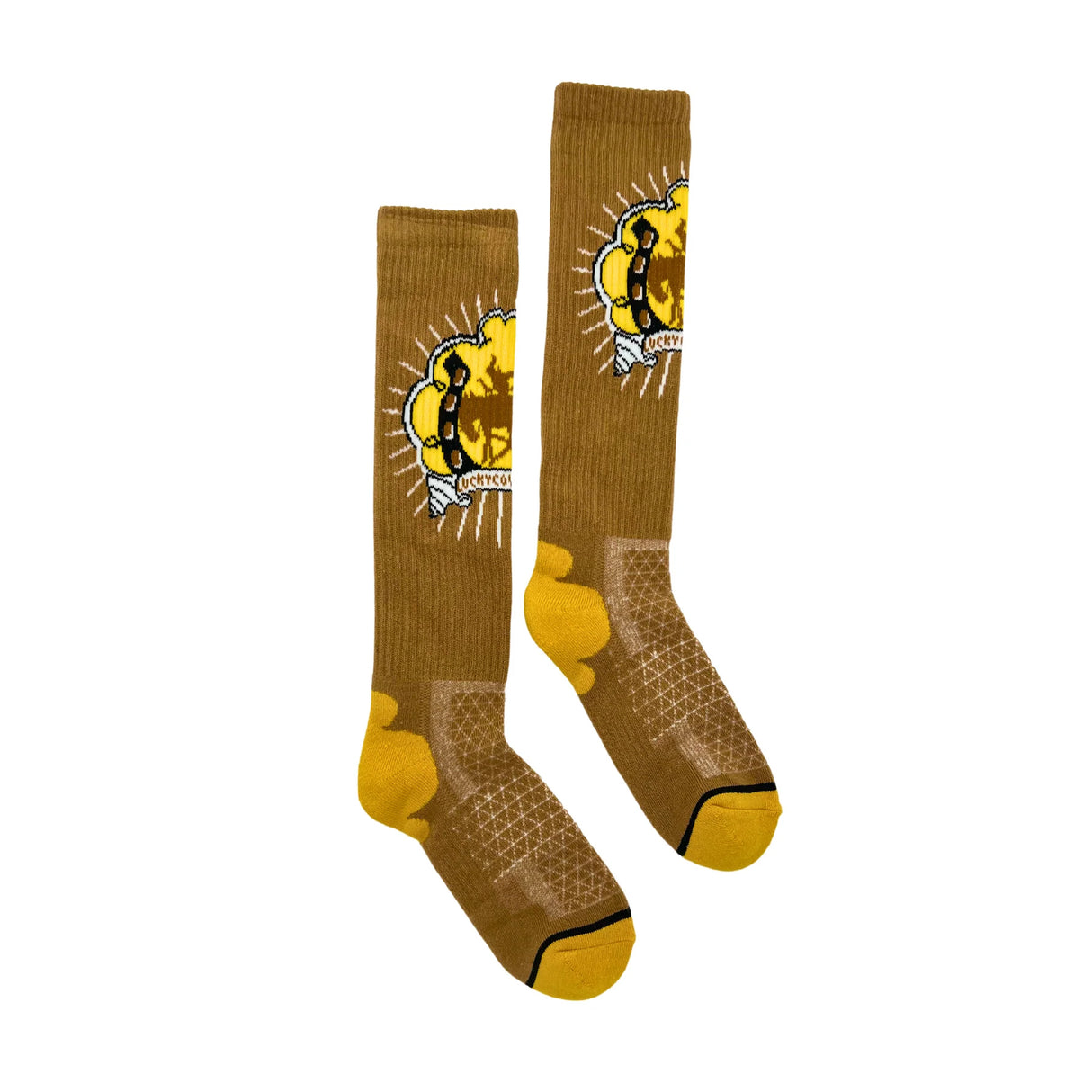 Lucky Chuck Lucky Bucking Cowgirl Western Performance Socks