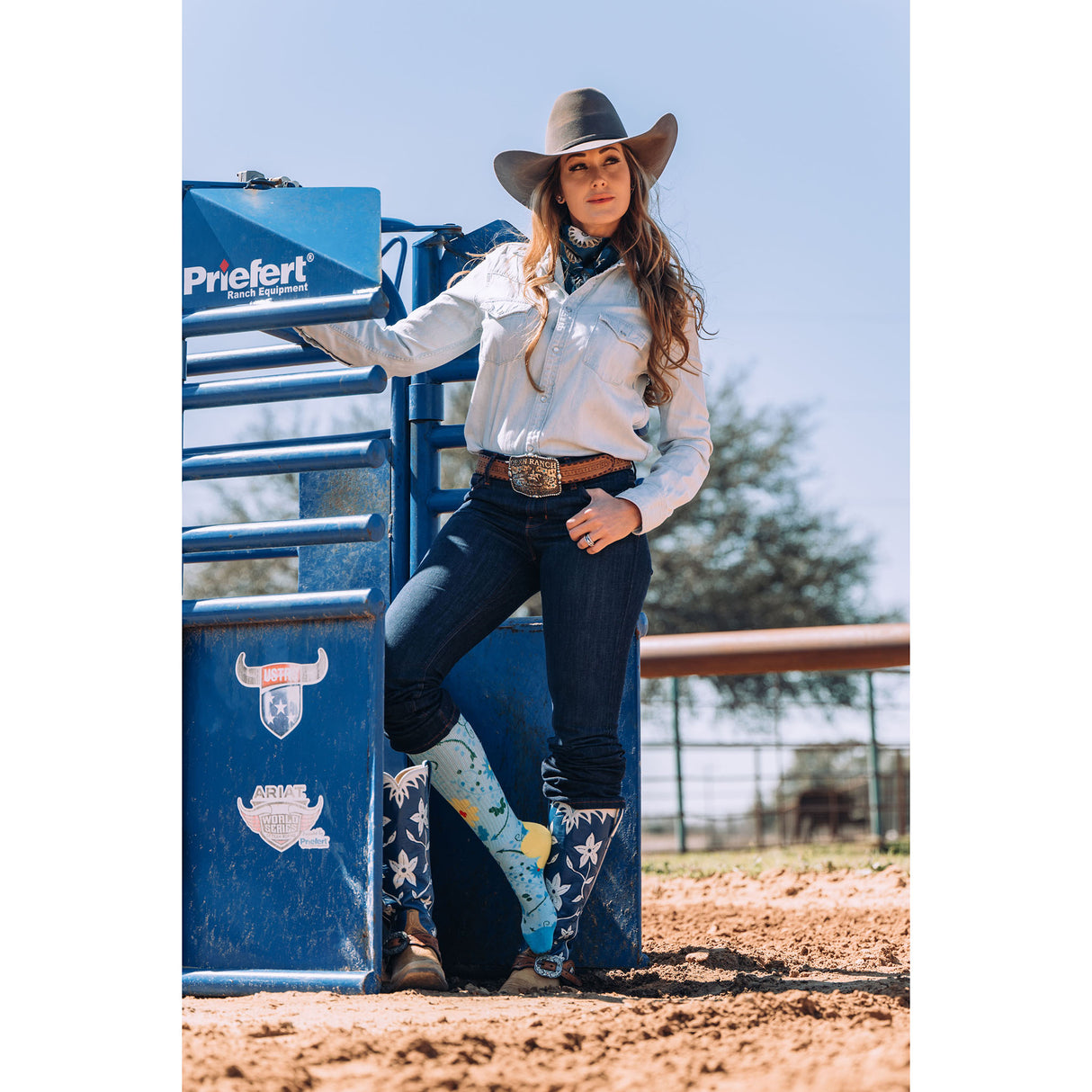 Lucky Chuck Cowgirl Buckaroo Western Performance Socks
