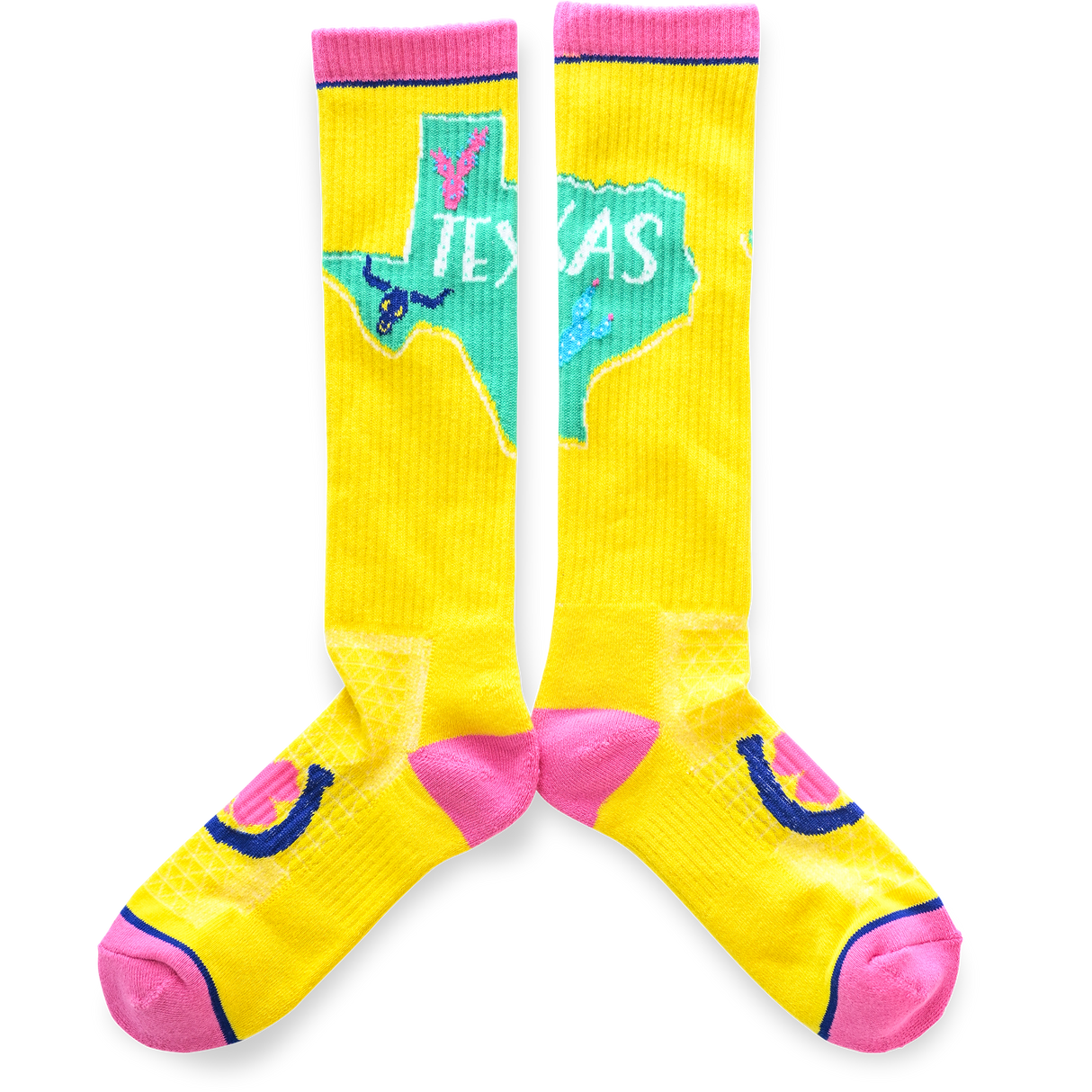 Lucky Chuck Texas Y'all Western Performance Socks