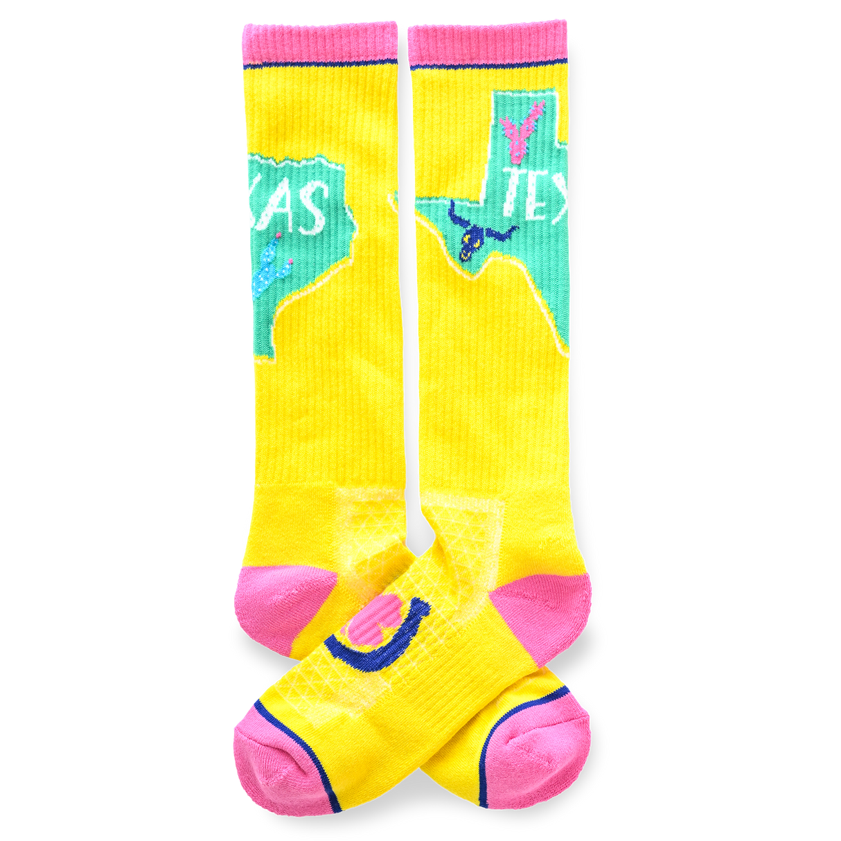 Lucky Chuck Texas Y'all Western Performance Socks