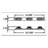 3 Light Bar for Back of Trailer