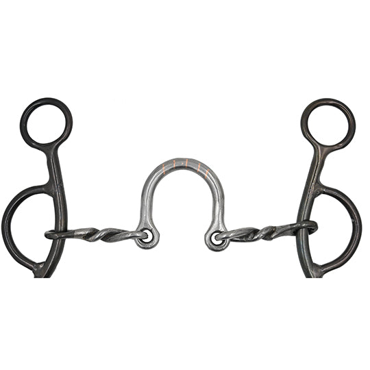 Dutton Bits Twisted Wire Ported Gag Bit