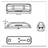 Optronics Amber LED Fleet Thin Line MRK/CLR Light