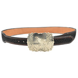 Cowperson Tack 1" Silver Floral Engraved Belt Buckle