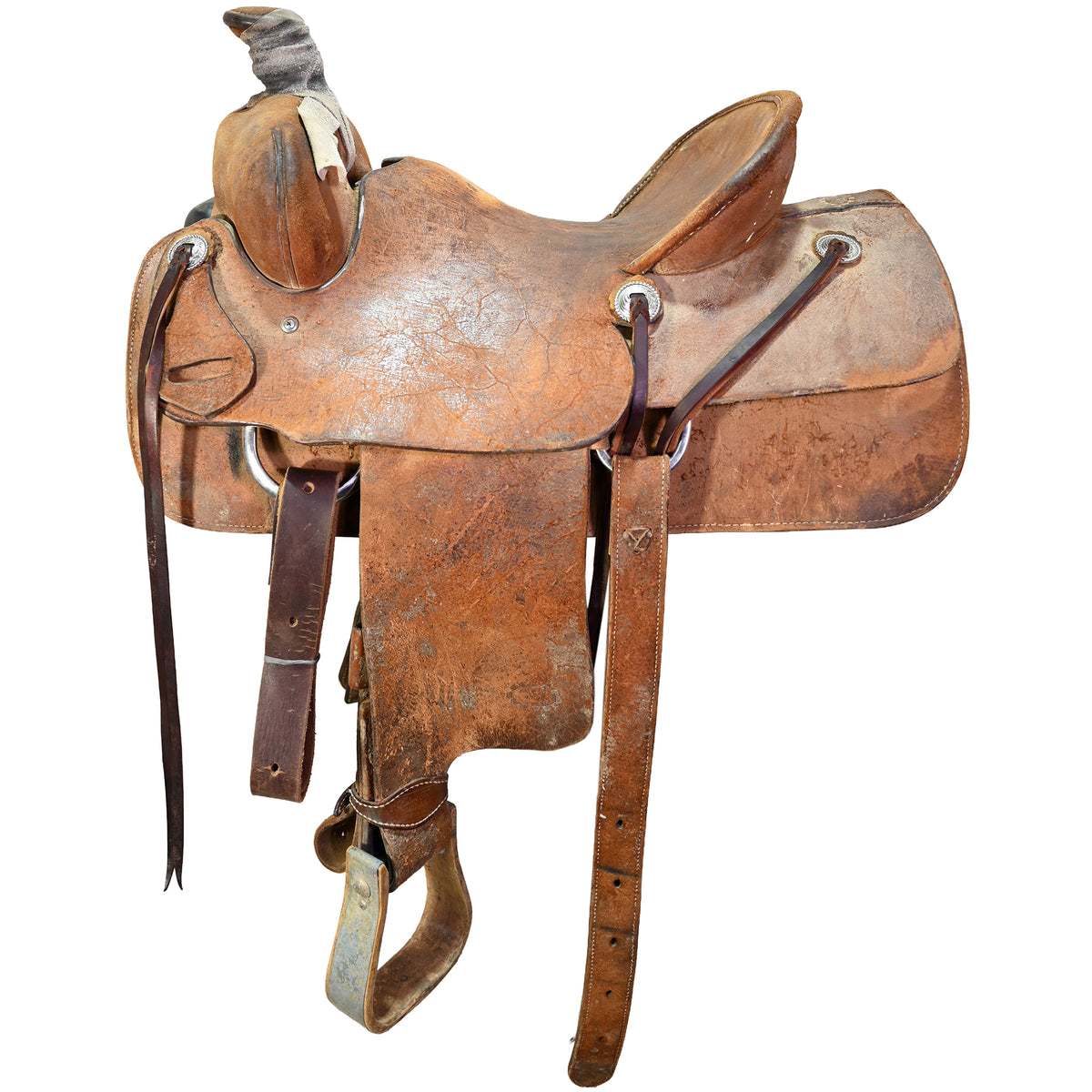 Used 15.5" Mike Terry Ranch Roping Saddle