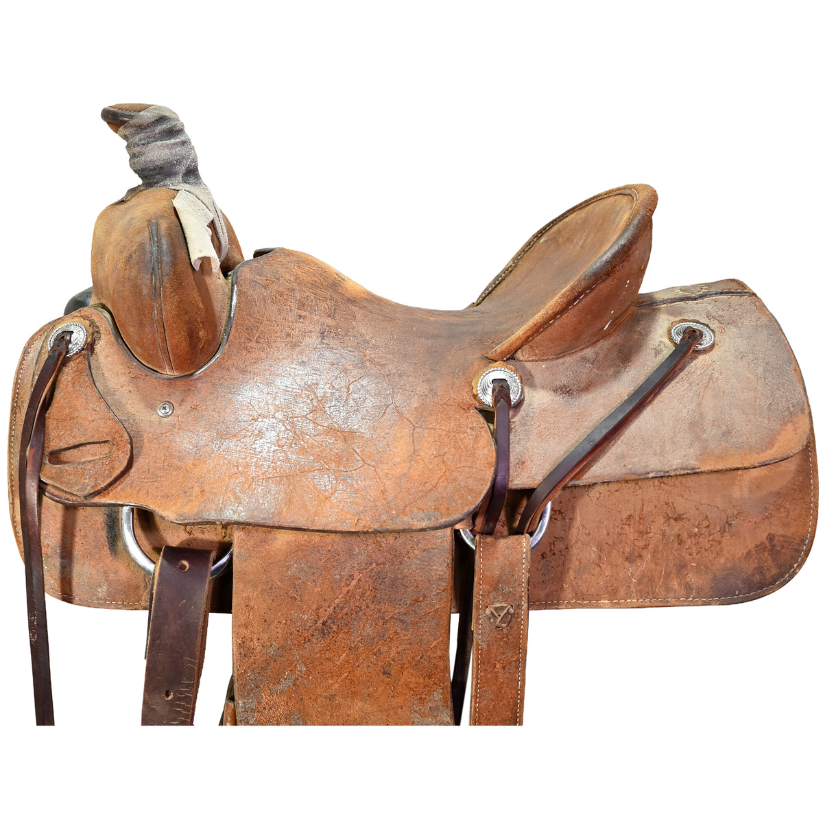 Used 15.5" Mike Terry Ranch Roping Saddle