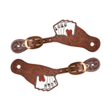 Martin Saddlery Cowboy Card Suit Spur Straps