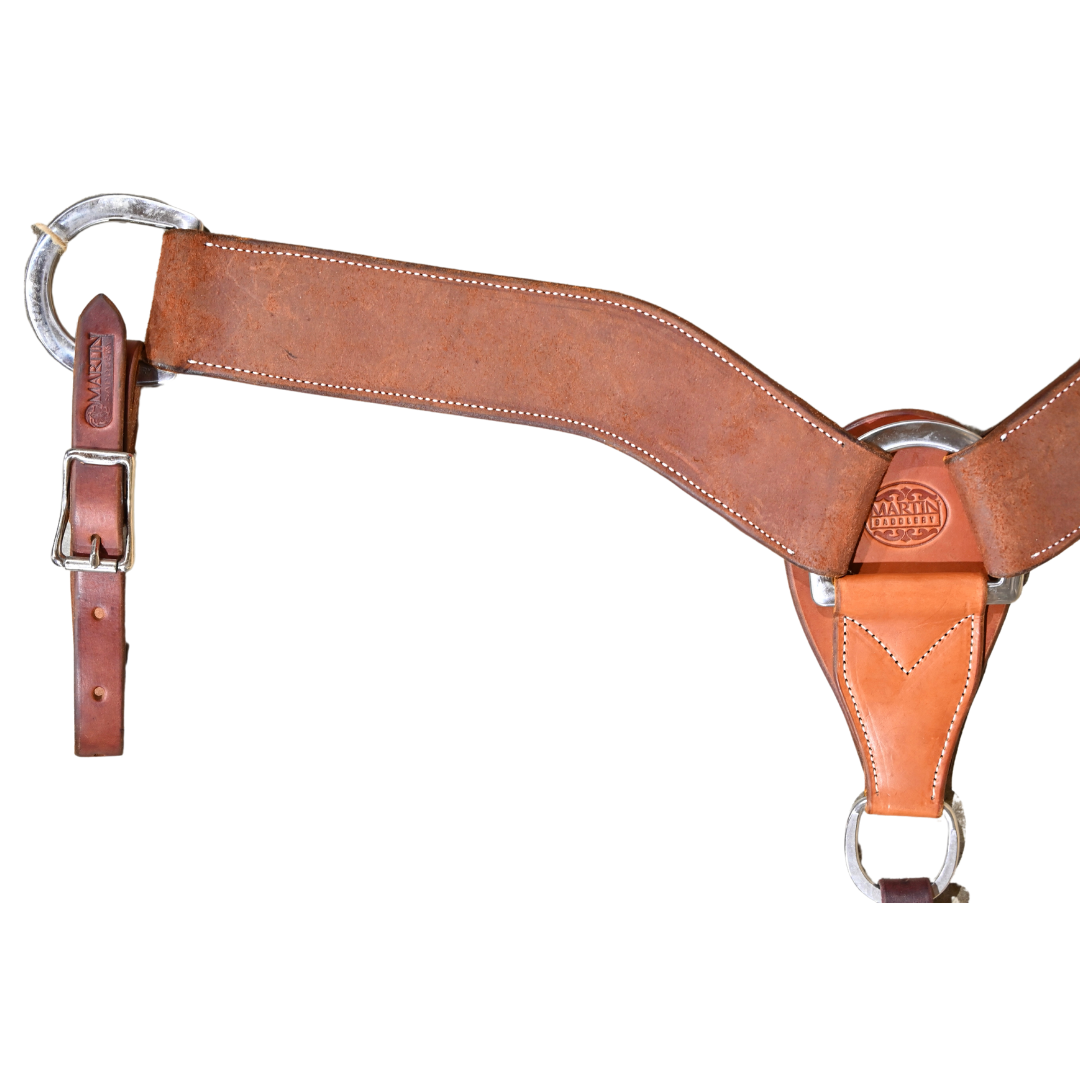 Martin Saddlery 2 3/4" Chestnut Roughout Breast Collar
