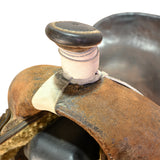 Used 15.5" Travis McIntyre Ranch Roping Saddle