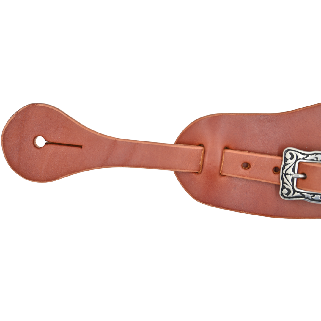 Men's Buckaroo Spur Straps with Floral Buckle