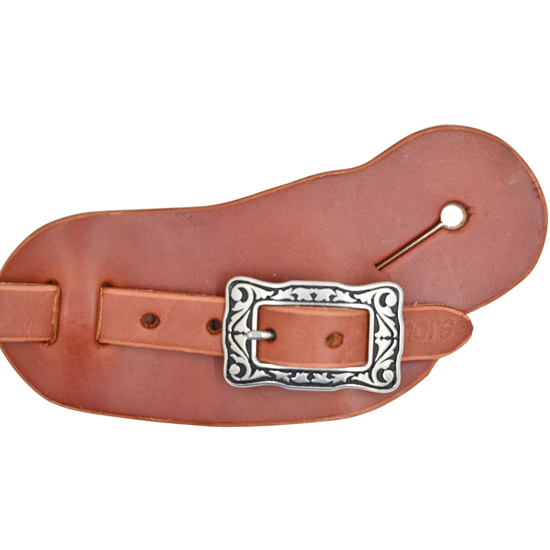 Men's Buckaroo Spur Straps with Floral Buckle