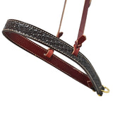 Scott Thomas Chocolate Spider Stamped Tiedown Noseband