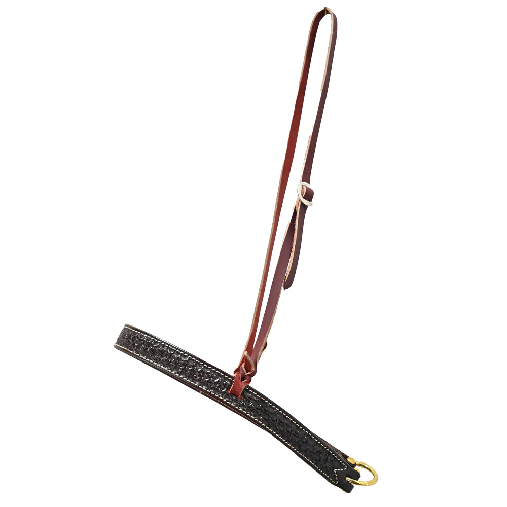 Scott Thomas Chocolate Spider Stamped Tiedown Noseband