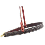 Scott Thomas Chocolate Spider Stamped Tiedown Noseband