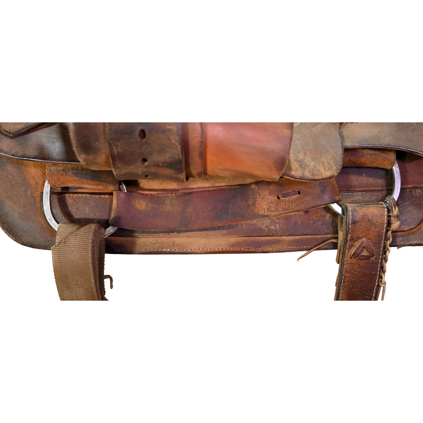 Used 15.5" No Maker Team Roping Saddle