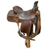 Used 15.5" No Maker Team Roping Saddle