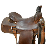 Used 15.5" No Maker Team Roping Saddle
